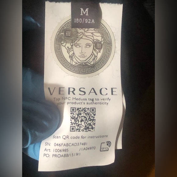 Versace embroidered Medusa Logo Cotton Jersey Sweatshirt 💎 - Picture 11 of 11